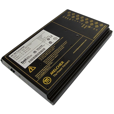 Bel Power Solutions DC to DC Converter, 14.4-36V DC to 12/12V DC, 120VA, 0 Hz, Chassis BQ2320-9R